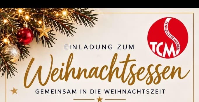Einladung zum Weihnachtsessen am 5. Dezember