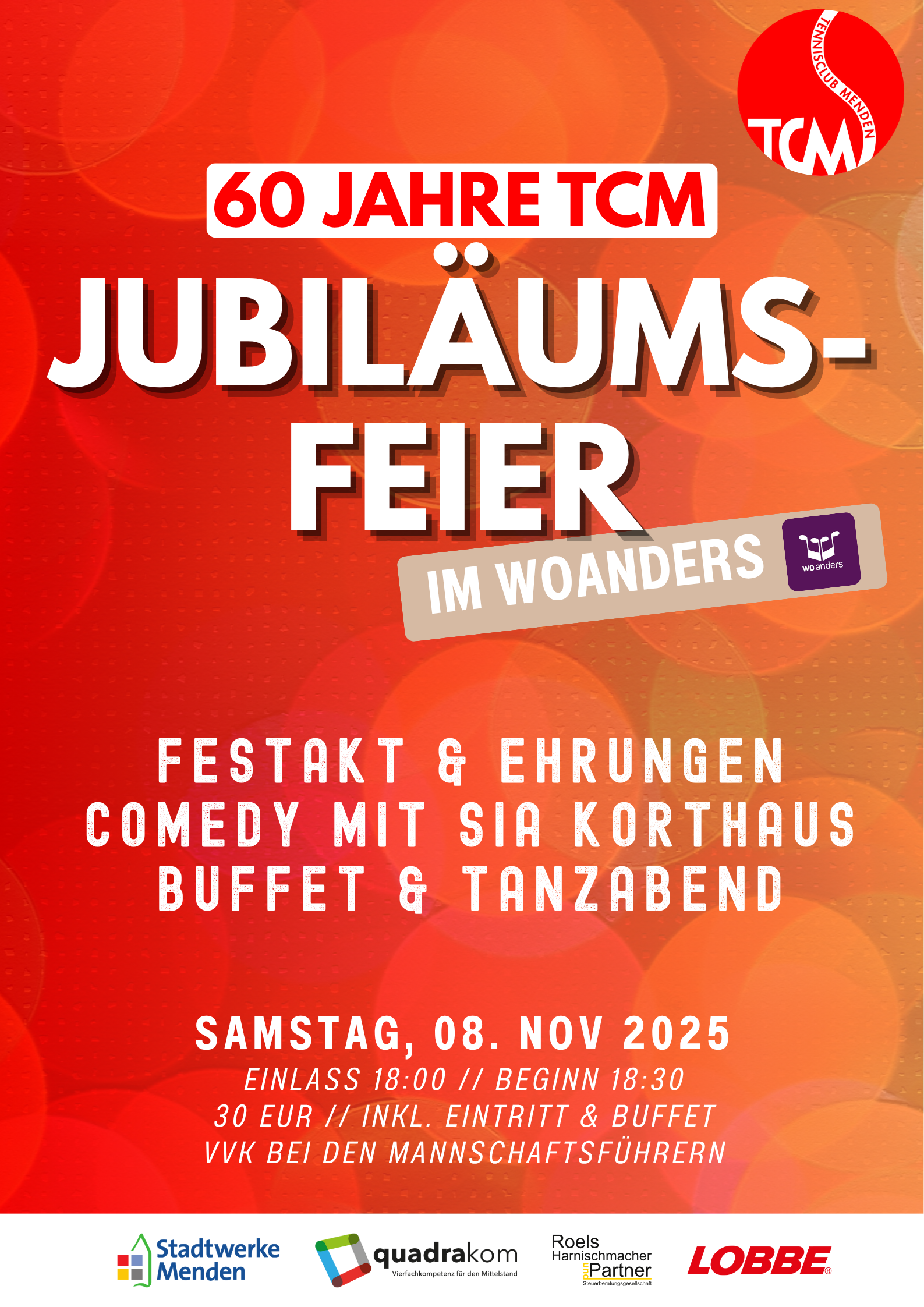 Jubiläumsveranstaltung des TC Menden